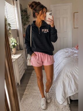 Victoria's Secret PINK Black Sweatshirt